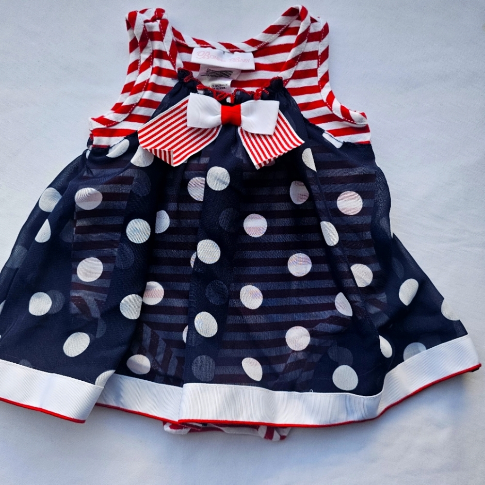 Bonnie Baby Dress & Bloomer set 3/6months